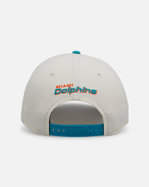 New Era Miami Dolphins 'Super Bowl Logos' 9FORTY A-Frame Snapback Chrome