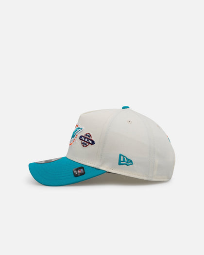 New Era Miami Dolphins 'Super Bowl Logos' 9FORTY A-Frame Snapback Chrome
