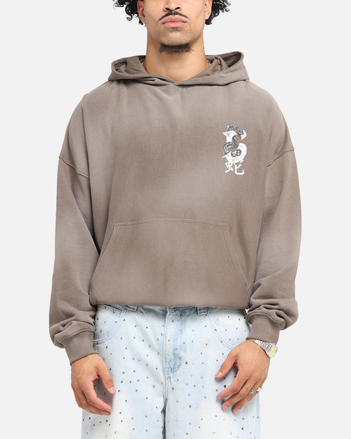 Saint Morta Venom Boxy Hoodie Sunfade Brown