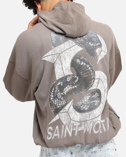Saint Morta Venom Boxy Hoodie Sunfade Brown