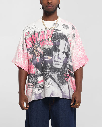Culture Kings X WWE Bret 'The Hit Man' Hart All Over Print T-Shirt White