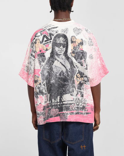 Culture Kings X WWE Bret 'The Hit Man' Hart All Over Print T-Shirt White