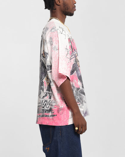 Culture Kings X WWE Bret 'The Hit Man' Hart All Over Print T-Shirt White