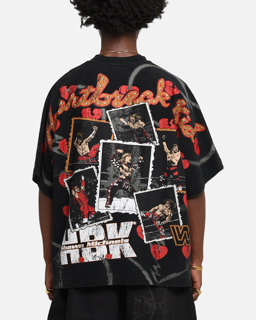 Culture Kings X WWE Shawn Michaels All Over Print T-Shirt Black