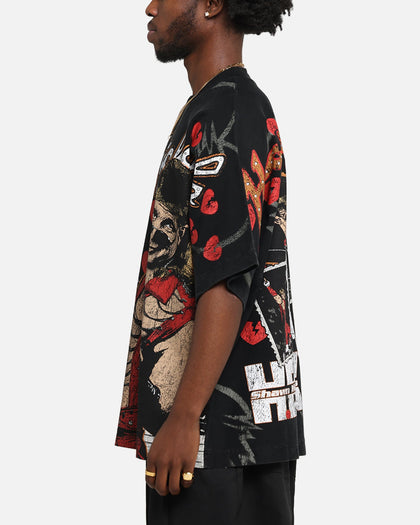 Culture Kings X WWE Shawn Michaels All Over Print T-Shirt Black