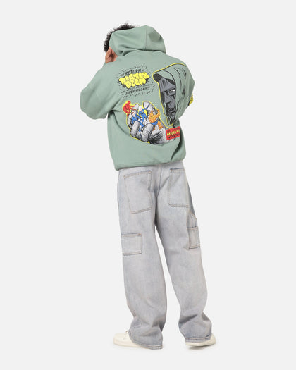 American Thrift Marvel Fantastic Four Doctor Doom Villain Premium Hoodie Green