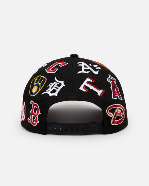 New Era MLB All Over 9FORTY A-Frame Snapback Black