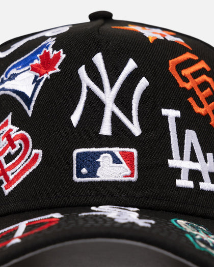 New Era MLB All Over 9FORTY A-Frame Snapback Black