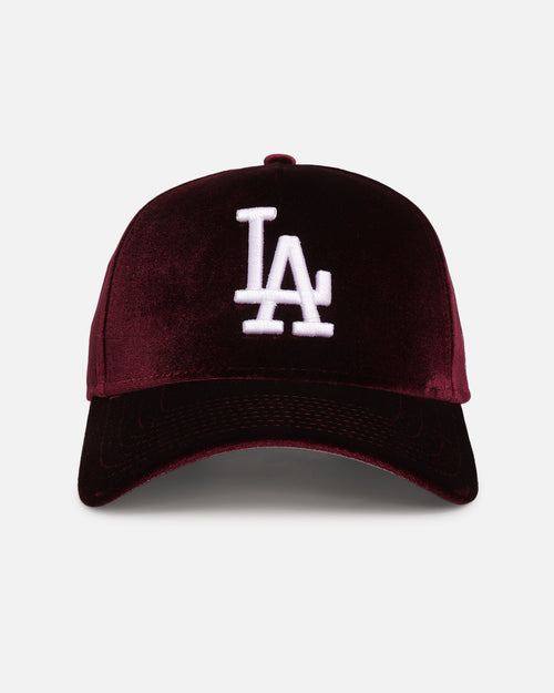 New Era Los Angeles Dodgers 'Velvet Dreams' 9FORTY A-Frame Snapback Maroon/Grey