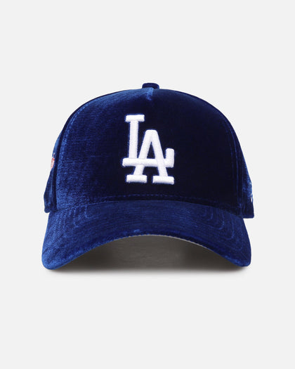 New Era Los Angeles Dodgers 'Velvet Official Team Color' 9FORTY A-Frame Snapback Blue
