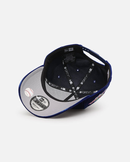 New Era Los Angeles Dodgers 'Velvet Official Team Color' 9FORTY A-Frame Snapback Blue